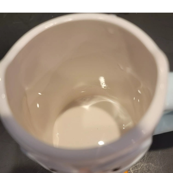 Tag Ceramic Dimensional Soft blue & White Owl Mug 10 Oz Pre-owned - Picture 6 of 6